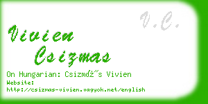 vivien csizmas business card